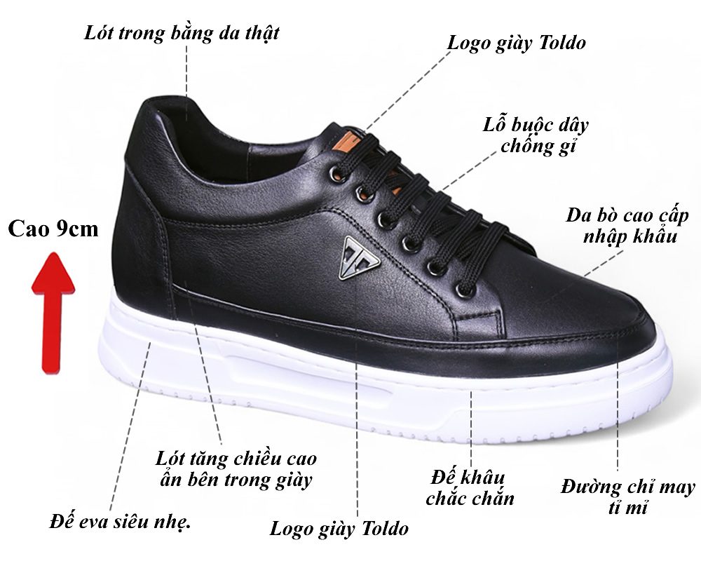 Giày skecher tăng chiều cao siêu nhẹ 12